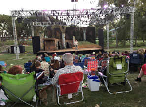 Photo of Kingsmen stage with audience