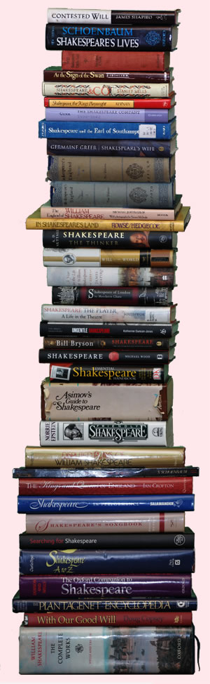 Stack of Shakespeare books